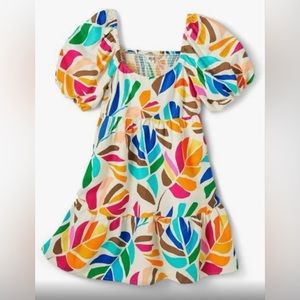 Tabitha brown x Target botanical print dress with puff sleeves and pockets!